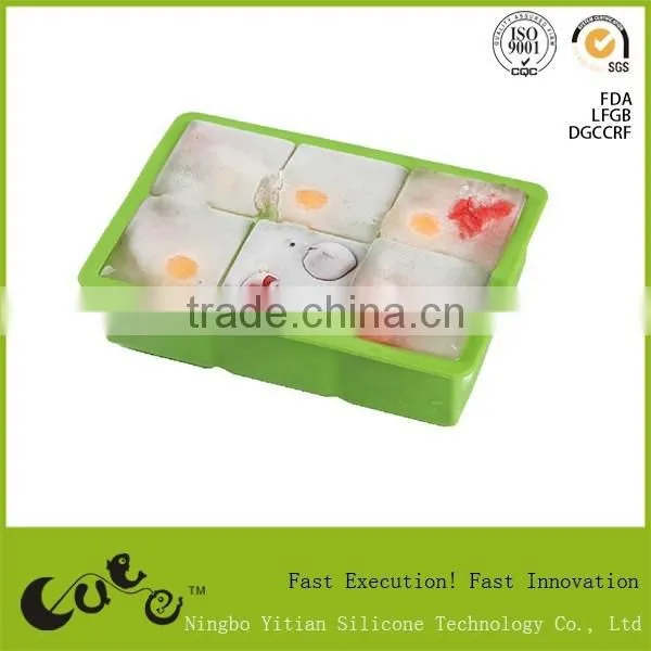 Custom Silicone Ice Cube Tray Silicone Baby Food Container