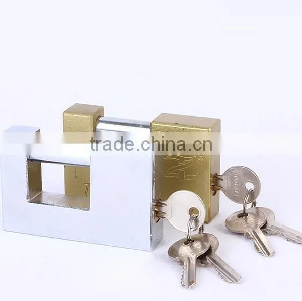Solid Brass Rectangular Globe Mini Padlock From 50mm Size to 90mm photo-4
