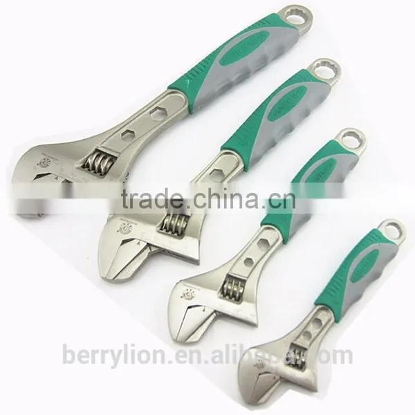 Berrylion Plastic Handle Adjustable Wrench 6" 8" 10" 12" Adjustable Wrench photo-4