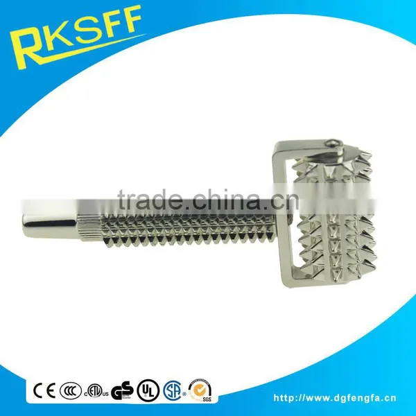 Zinc Alloy Handheld Head Massage Roller With Silver Plated photo-4