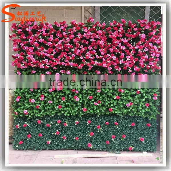 2016 Hot Sale Artificial Wedding Flower Wall Imported From China for Indoor Decoration photo-2