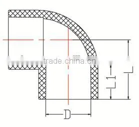 HIGH QUANLITY 90 DEG ELNOW OF PVC GB STANDARD PIPES & FITTINGS FOR WATER SUPPLY photo-2