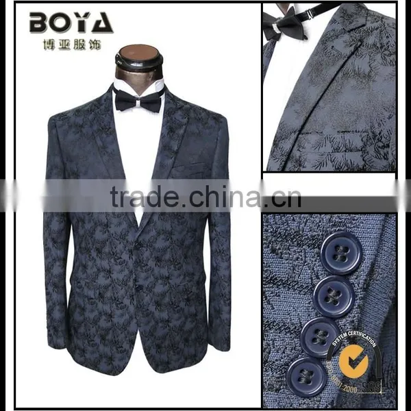 2015 Slim Fit Printed Blazer , Wedding Suits for Man