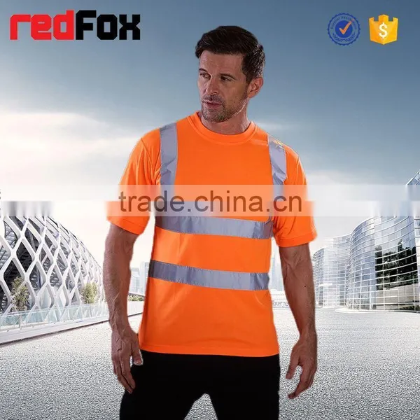 180gsm Net Long Sleeve Safety T-shirt for Running Mesh Safety Red T-shirts Fire Proof Safety T-shirt photo-6