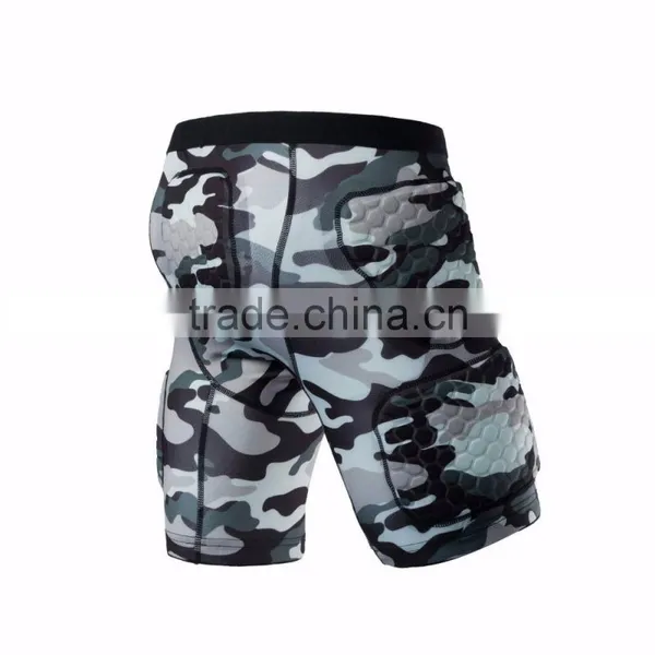 Padded Compression Protective Sport Short Sleeve Compression T Shirt and Shorts photo-2