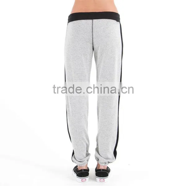 Custom Running Pants Grey and Black Cheap Wholesale Jogger Pants Unisex photo-2
