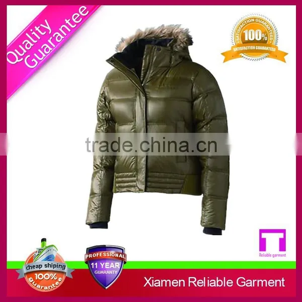 High Quality Women Down Coat With Fur Collar photo-2