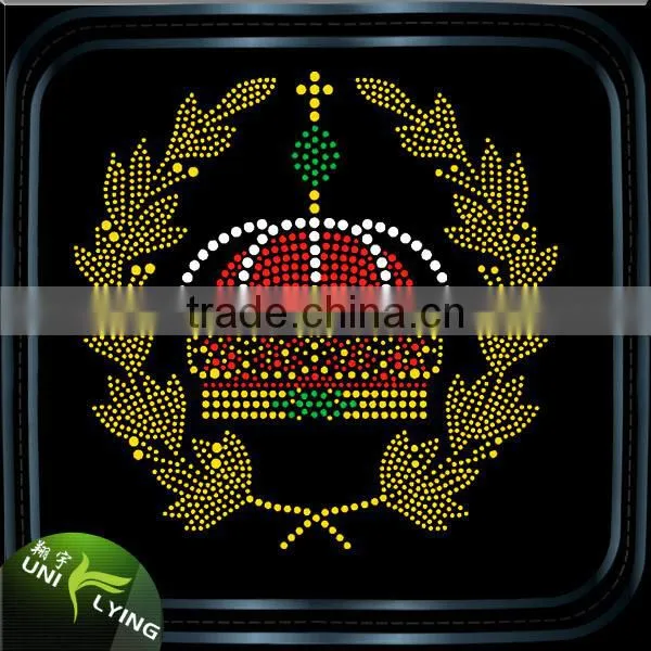 Latest Rhinetone Transfer Crown Motifs ,fashion Strass Transfers photo-2