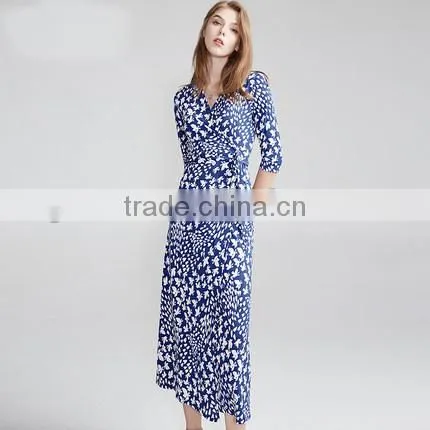 Z&M Women's 2017 New Fashion Dress Silk Dress Dress Dress photo-2