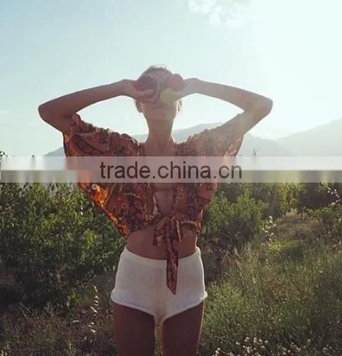 Runwaylover 4956 Hot Sale New Design Crochet Sexy Summer Beach Shorts photo-4