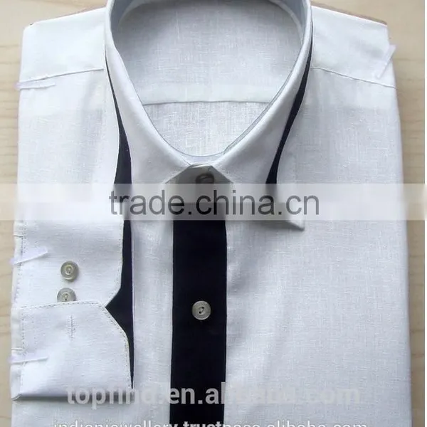 Latest Design Men's Long Sleeve Dress Shirt photo-4