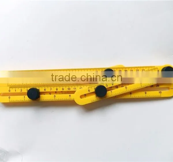 Plastic Activity Folding Multi-Angle Measuring Ruler 5Cm Steel Angle Sliding Four Folding Ruler photo-2