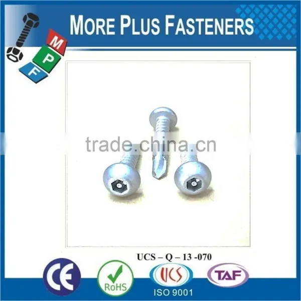 Hex Washer Head Or Round Head Phil Recess Self Drilling Screw Flat CSK Head Phil Recess Self Drilling Screw photo-3