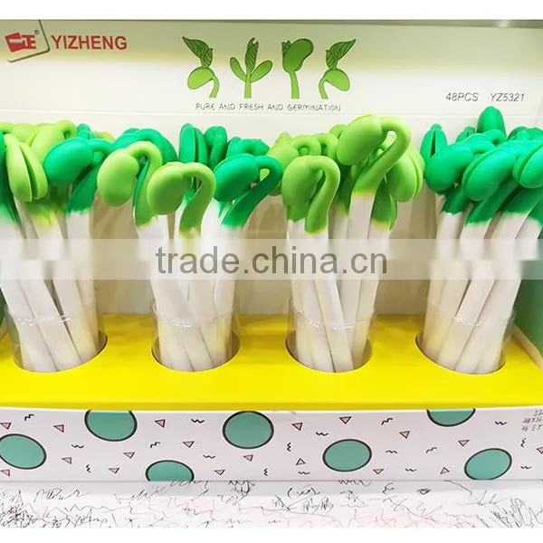 Creative Cute Novel Bean Sprout Shape Gel Pen Gift for School Kids photo-2