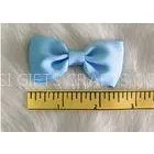 Blue Fabric Polyester Grosgrain Hair Clip Bow for Girls Headwear Accessories