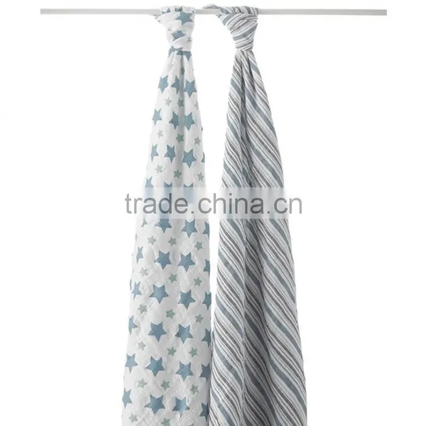 Super Soft 47''x47'' ,100% Cotton Premium Muslin Baby Swaddle Balnket Organic photo-3