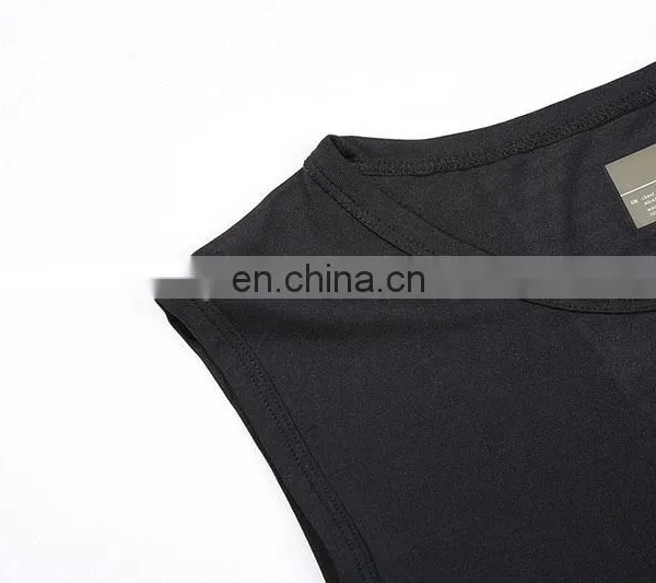 High Quality Spandex Custom Plain Gym Vest for Men photo-3
