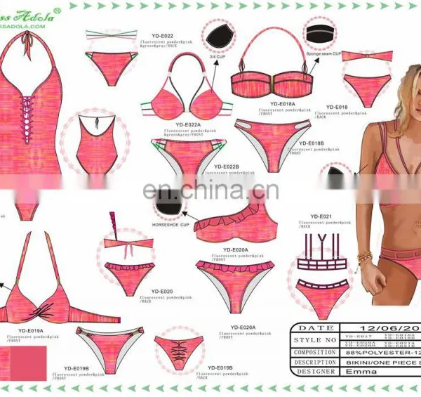 Latest Fashion Red Sexy Woman Bikini Swimwear 2016 photo-2