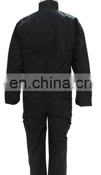 Black Color 100% Cotton Durable Mechanic Coverall Anti-Wrinkle Workwear Coverall photo-2