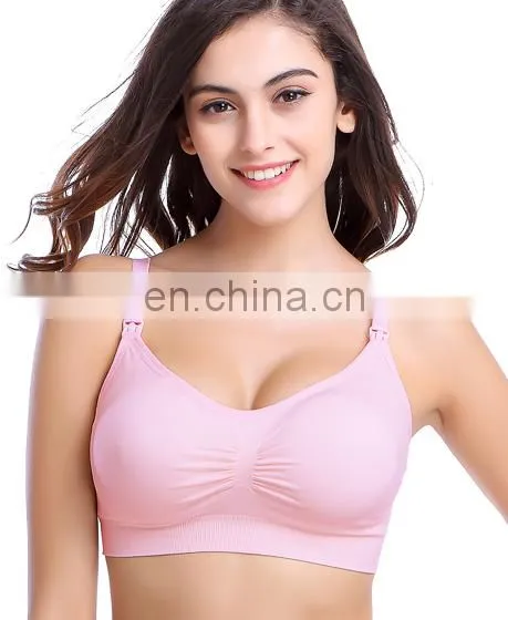 Pregnant Maternity Nursing Bra Seamless Wire Free Nursing Bra Underwear photo-4