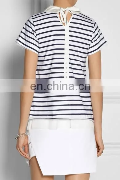 Black and White Striped T-shirt photo-3