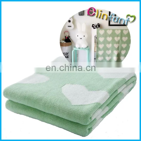 Elinfant Baby Knitted Blanket Cotton Children's Blankets Baby Stroller Accessories for Car Seat Bed