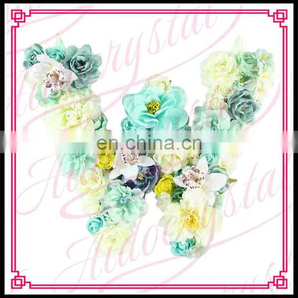 Aidocrystal Handmade Custom Name Hanging Flower Floral Letter for Wedding