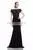 Laquered Jacquard With Long Crepe Skirt