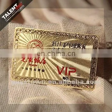Custom Private Metal Golden Company Business Vip Card For Promotion photo-4