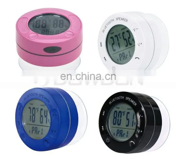 Portable Wireless Bluetooth V3.0 + EDR Shower Speaker With Diaplay Temperature and Humidity photo-3