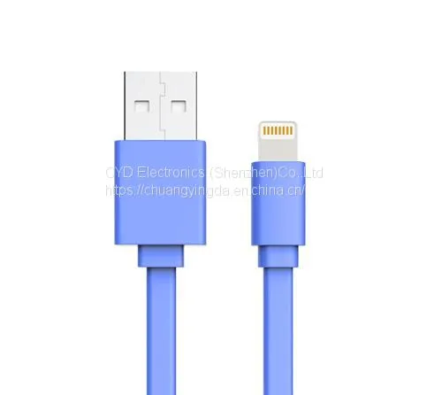 Flat USB Date Cable for IPhone 6 Plus, IPhone 5s With 1m Length, Apple Certified With MFI Mark photo-3