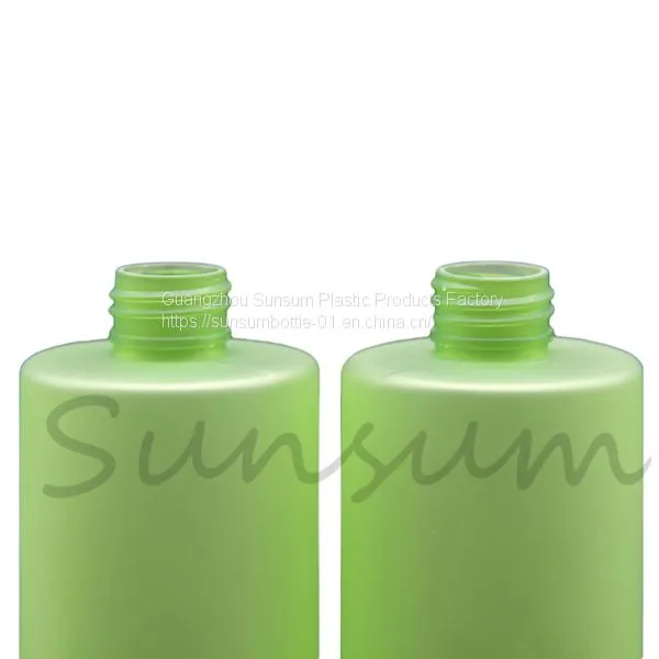 9oz 270ml Green Frosted PET Plastic Bottle With Golden Cap photo-5