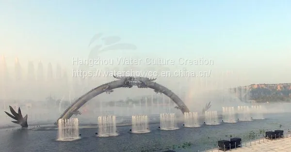 Fountain Show Musioc Dancing Fountian LED Show Fire Show in the River or Lake photo-3