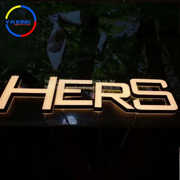 Custom Outdoor Sign Letter 3d Backlit Stainless Steel Backlit Letter Sign photo-2