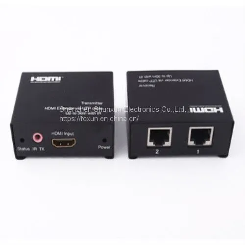 30m HDMI Extender Over Dual Cat5e/6 Cable Supports 3D & CEC