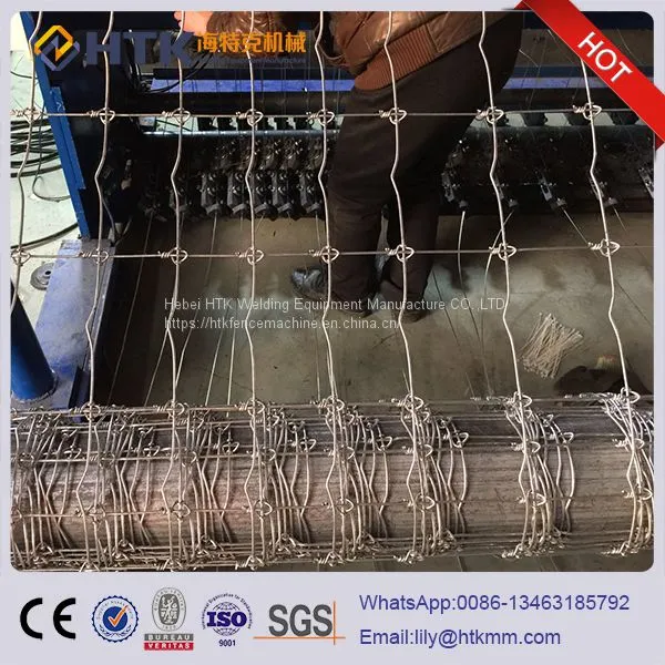 HTK-2400 Type Professional Manufacturer of Hinge Joint Farm Filed Grassland Fence Making Machine photo-5