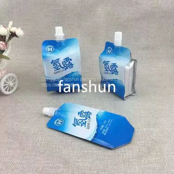 Four-sided Sealed Acid and Alkali Resistant Liquid Packaging Bag/beverage Water Independent Suction Nozzle Packaging Bag Aluminum Foil Bag photo-3
