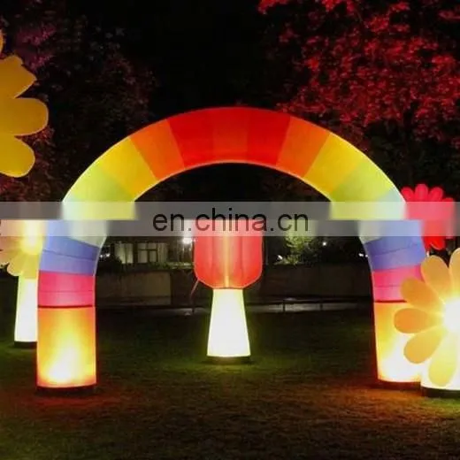 Stage LED Lighting Decoration Airblown Entrance Tunnel Colorful Archway Wedding Inflatable Arch photo-6