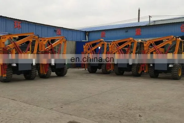 Hydraulic Six Wheel Ramming Piling and Pile Driver Guardrail Fixing Machine Ramming Piling Machine photo-2
