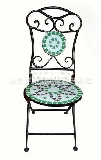 Metal Outdoor Folding Table Coffer Table Round Table photo-2