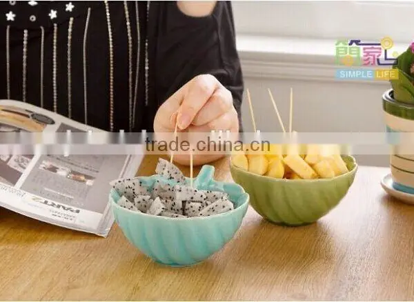 NEW ARRIVAL!!!Ceramic Fruit Bowl White Ceramic Heart Shaped Bowl Ceramic Soup Bowl With Handle photo-2