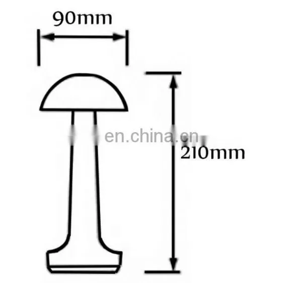 2019 Amazon Cafe Hotel Restaurant Decorative Wireless Mushroom Led Lamp Table Lamps photo-5