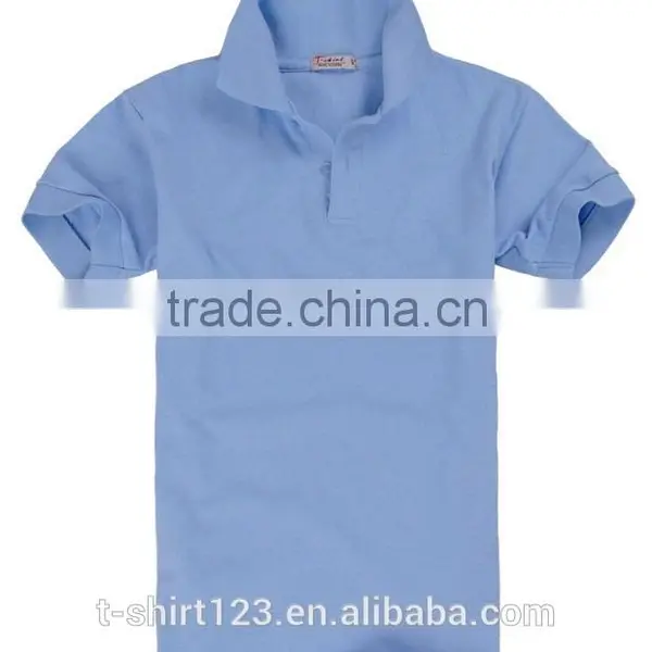 Wholesales CVC Polo Shirt/polo Shirt With Pique Material/plain Polo Shirt With Customized photo-3