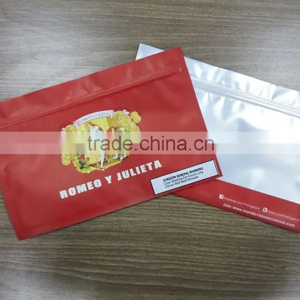 Aluminum Foil Ziplock Cigar Wraps Bags photo-4
