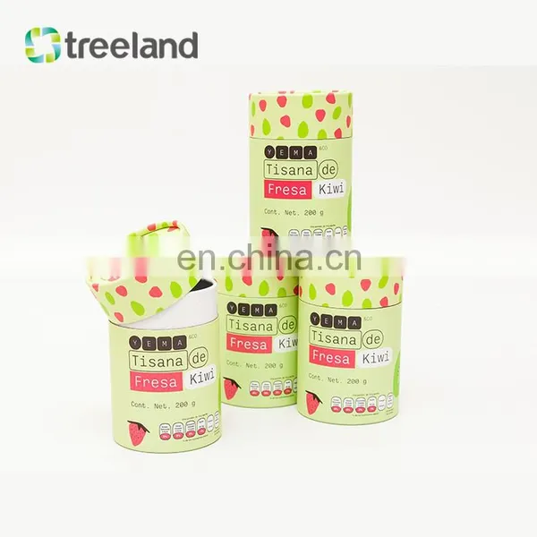 Customized Recycled Degradable Tea Kraft Paper Tube Packaging Round Paper Box photo-2