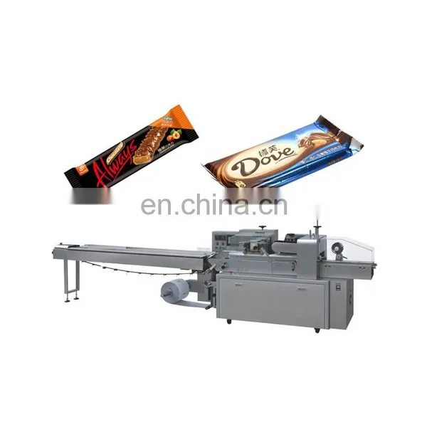 Factory Biscuits Bread Candy Fruit Food Vegetable Automatic Servo Pillow Packing Machine photo-3