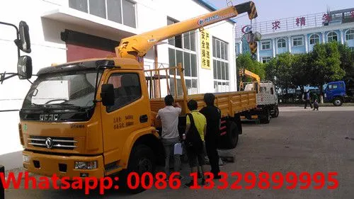Dongfeng Duolika LHD/RHD 3.2 Tons Telescopic Crane Boom Mounted on Truck for Sale photo-5
