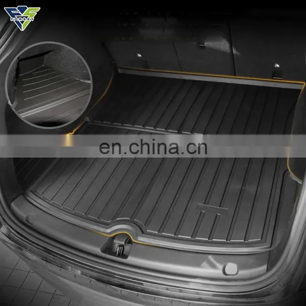 Anti-Scratch Carpet Set TPE Trunk Mats Waterproof Car Mats For Tesla Model Y Tesla Interior Modification Accessories photo-3
