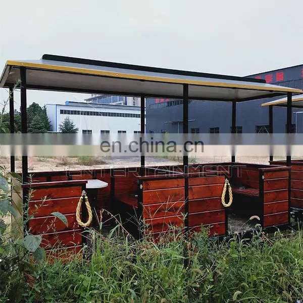 China Manufacturer Luxury Outdoor Railway Amusement Park Steam Train for Sale photo-4