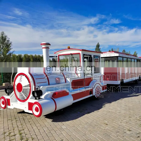 40 People Tour Electric Trackless Tourist Sightseeing Road Train For Sale photo-5
